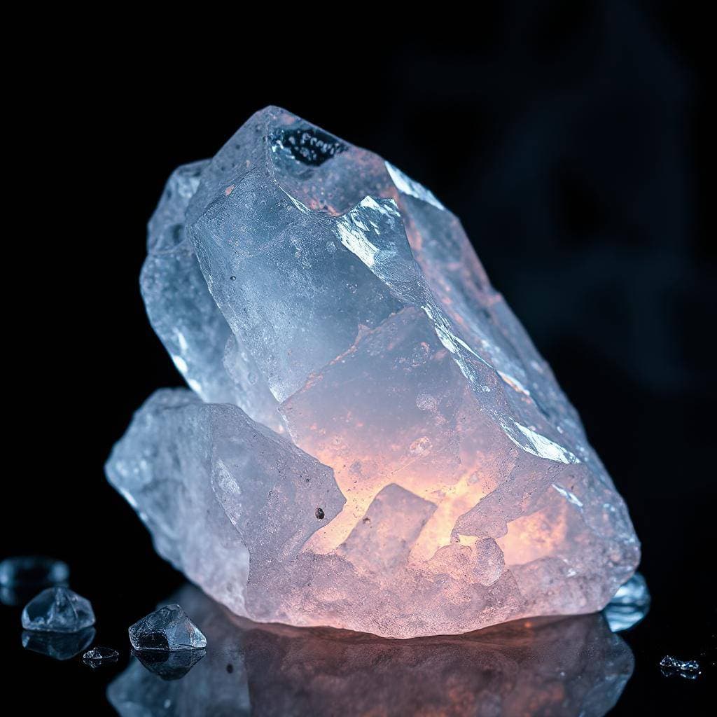 Molten ice rock wallpaper